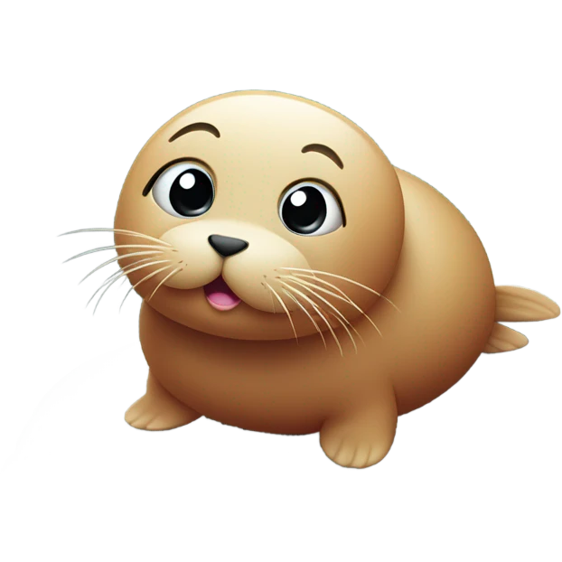 Cute red seal emoji