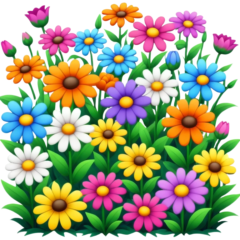 pretty flower bed emoji