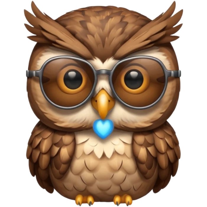 owl wearing sunglasses emoji