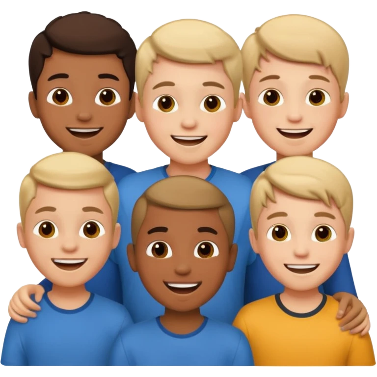 Un groupe d'amis garcons emoji