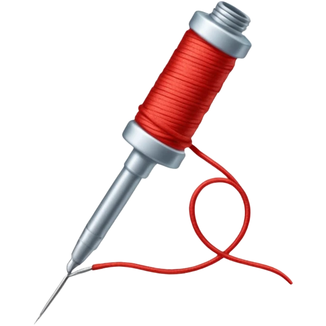Un aguja y un pedazo de hilo emoji