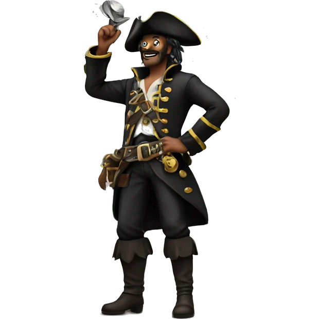Pirate standing on the moon  emoji