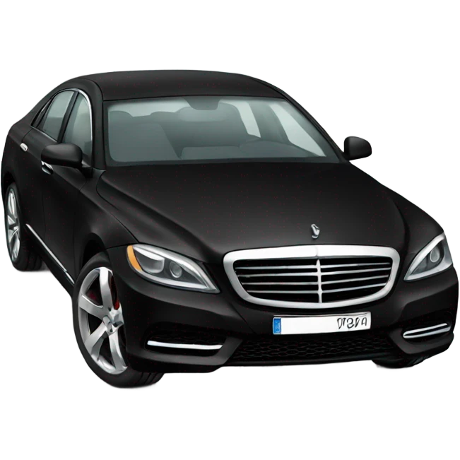 black Luxury car  emoji