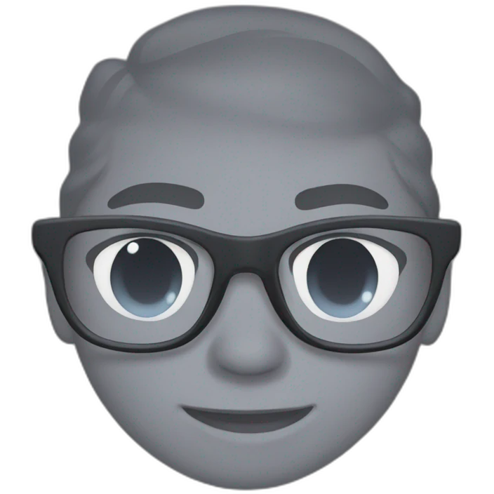 a dusky boy with glasses emoji