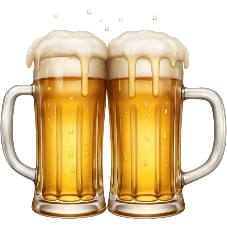 two clinking beer mugs emoji