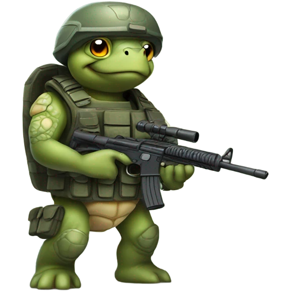 Turtle soldier emoji