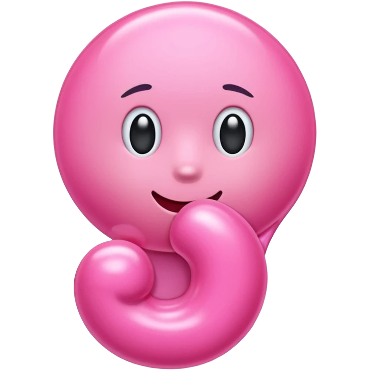 pink number one emoji