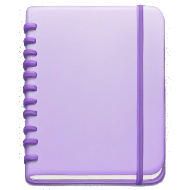Pastel Purple notebook Emoji emoji