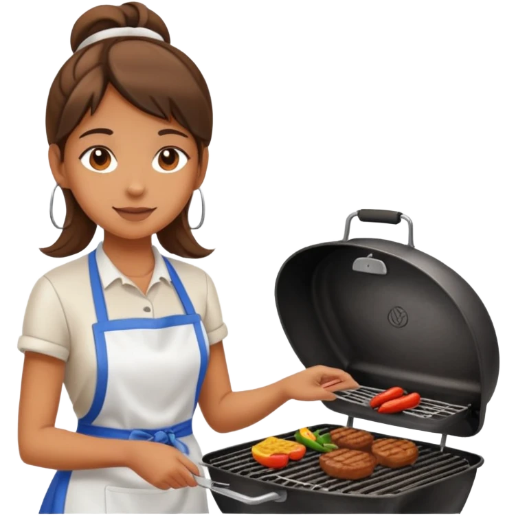 grill girl  emoji