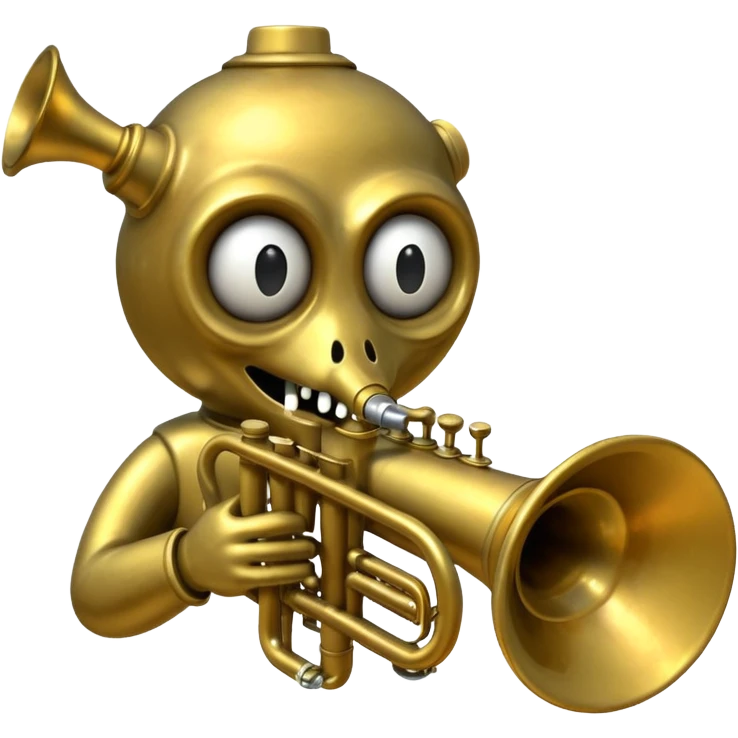 Trumpet monster emoji