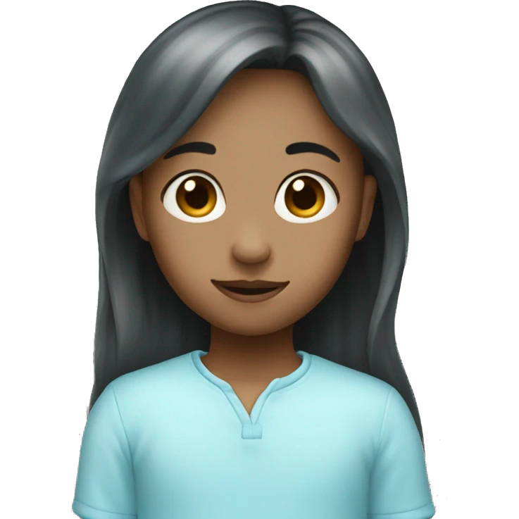 Light baby blue heart emoji