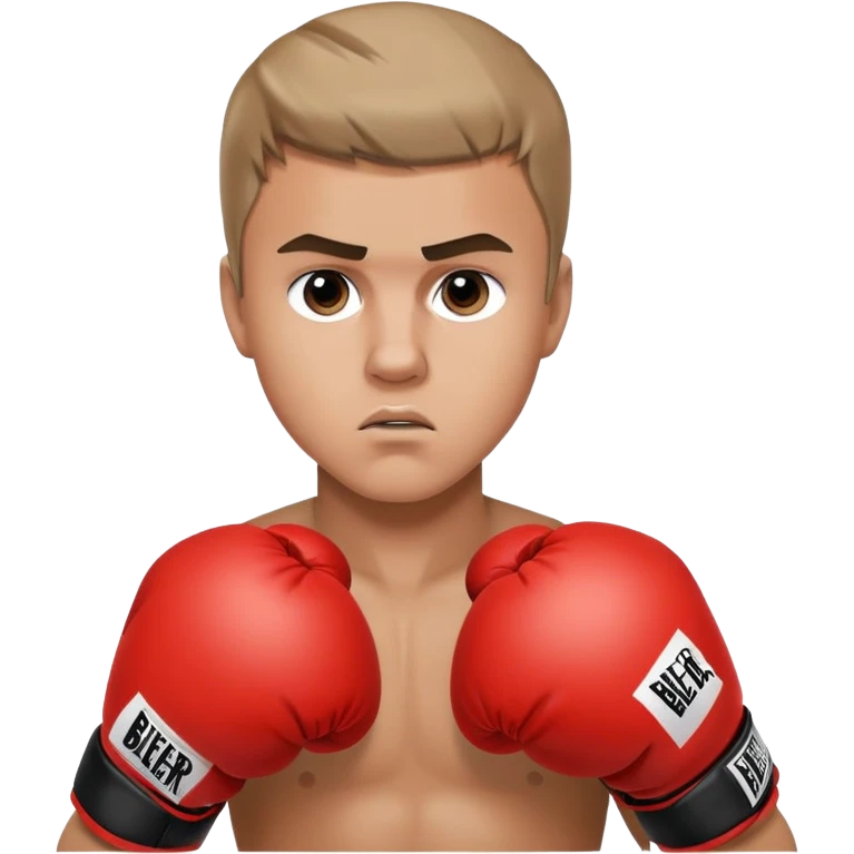 Justin Bieber boxing Kanye west  emoji