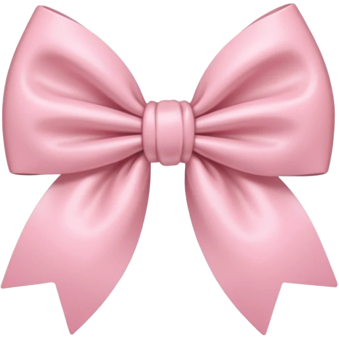 Very light Pink coquette aesthetic bow  emoji