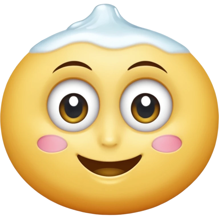 Un savon avec des gros yeux et un sourire emoji
