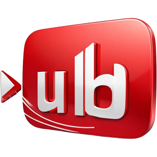 red YouTube play button logo with speed lines emoji