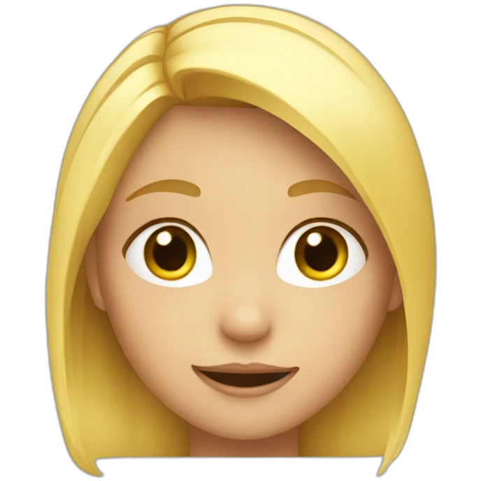 A blond girl child emoji