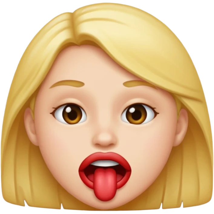 Emoji biting lip emoji