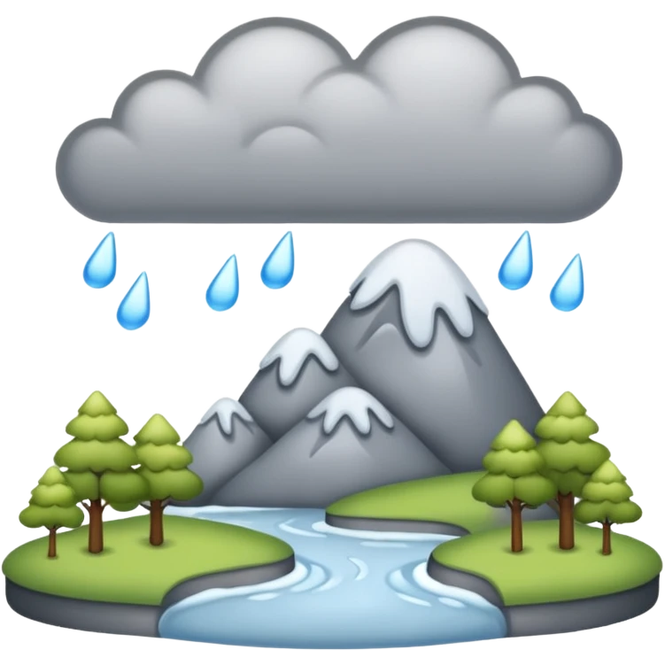 sleeting weather landskape emoji