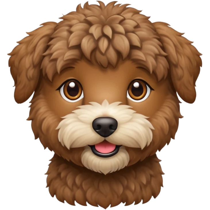 Brown schnoodle  emoji