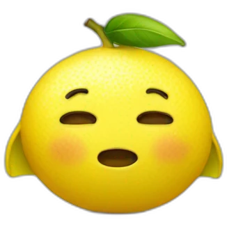 lemon go to sleep emoji