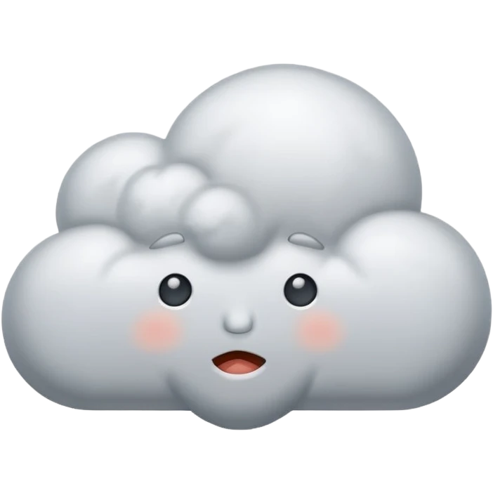 A sad cloud emoji emoji