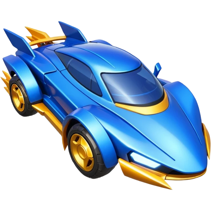 super sonic legend rank from the game rocket league  emoji