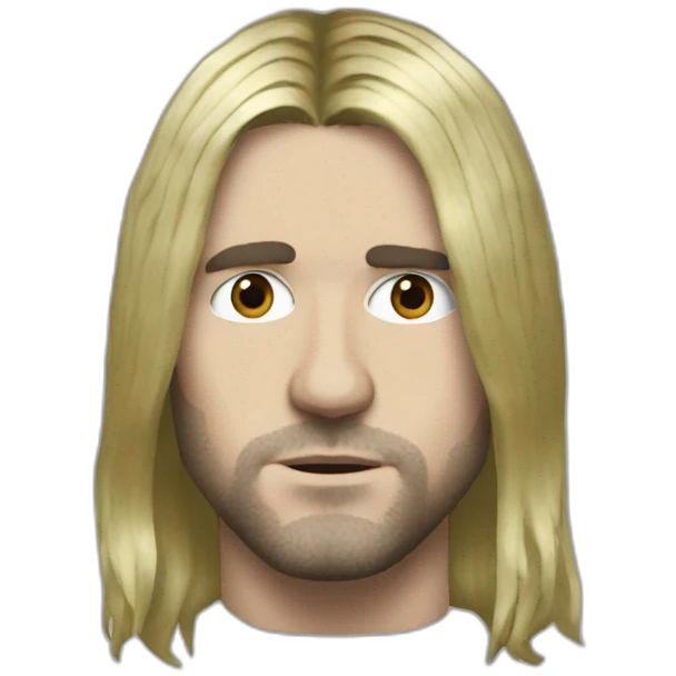 Kurt Cobain black hair emoji
