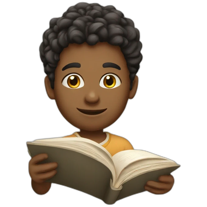 young rich reader who loves to play emoji