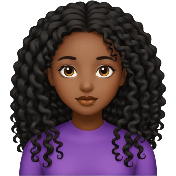 Black girl aesthetic emoji