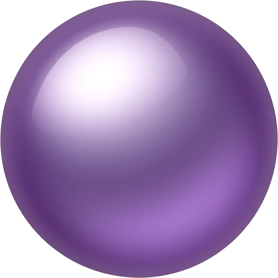 a beautiful, detailed purple pearl emoji