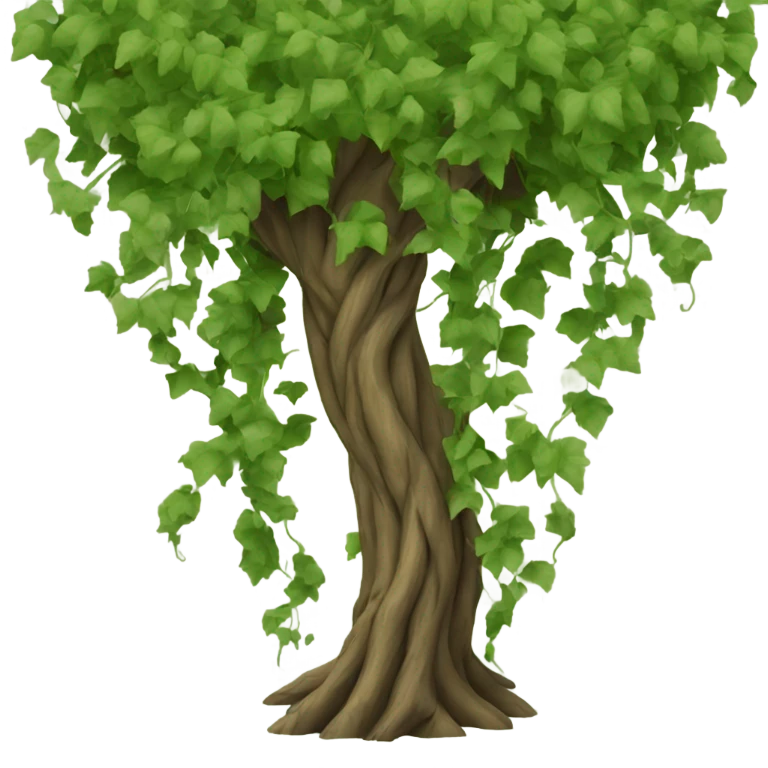 Vines wrapping around a tree emoji