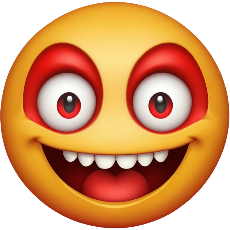 Изобрази страшный смайлик  emoji