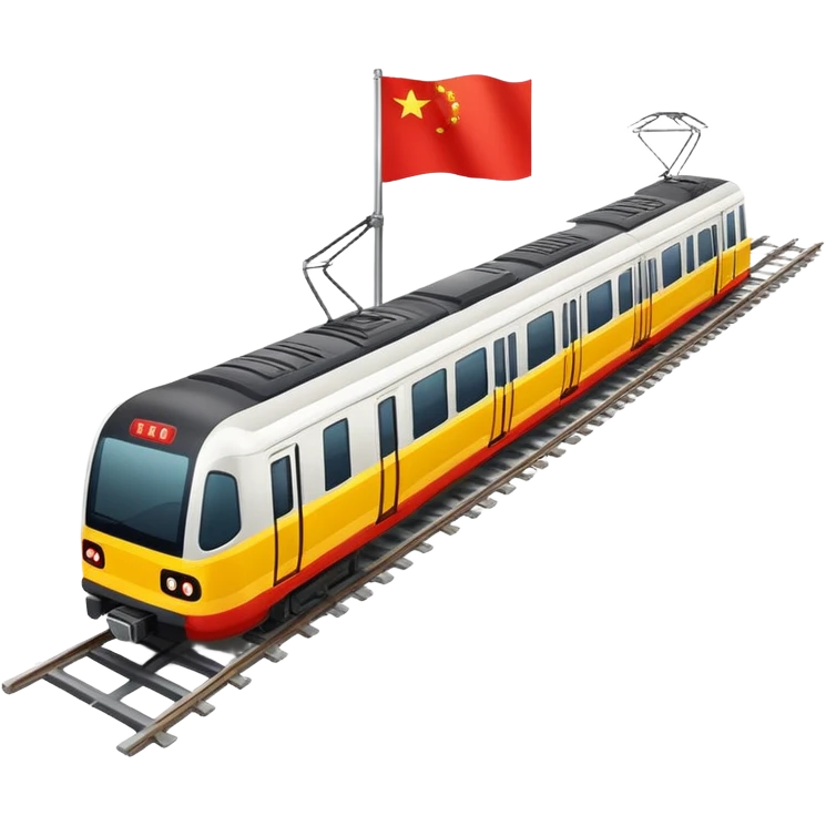 metro train China flag emoji