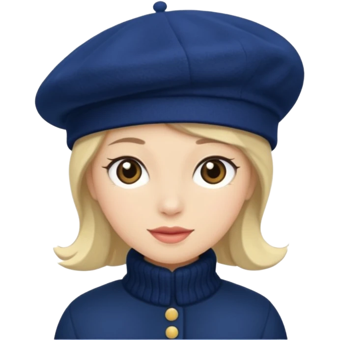 Winter beret emoji