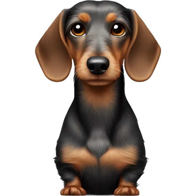 wirehaired dachshund body emoji