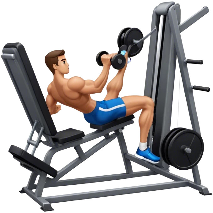 guy how to use a leg press machine emoji