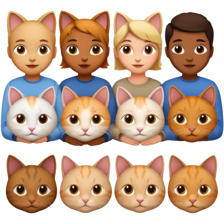ppl with cat emoji