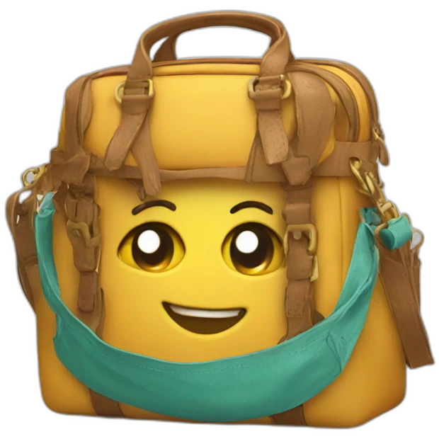 Bolso con logo CH emoji