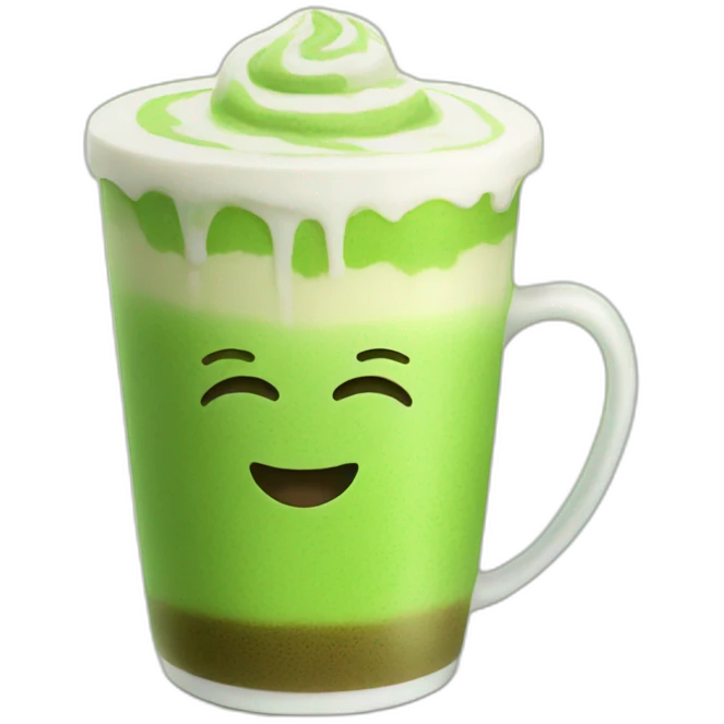 Matcha latte  emoji