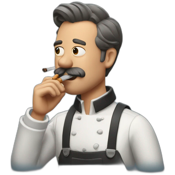 Ted Lasso smoking a brisket emoji