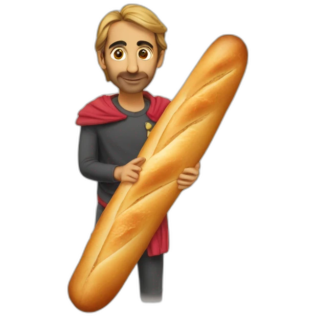 Zemmour avec une baguette emoji