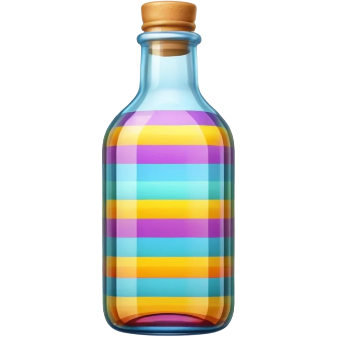striped bottle emoji