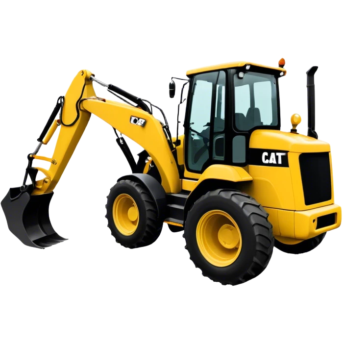 Backhoe Loader - Caterpillar 430F (Model Year: 2021) (Iconic colour: Yellow) emoji