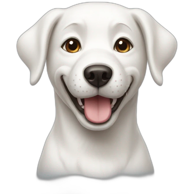 happy-white-dog emoji