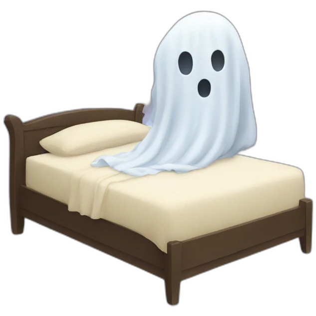 ghost in bed emoji