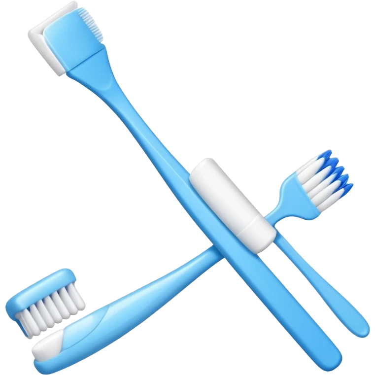 toothpaste and toothbrush emoji