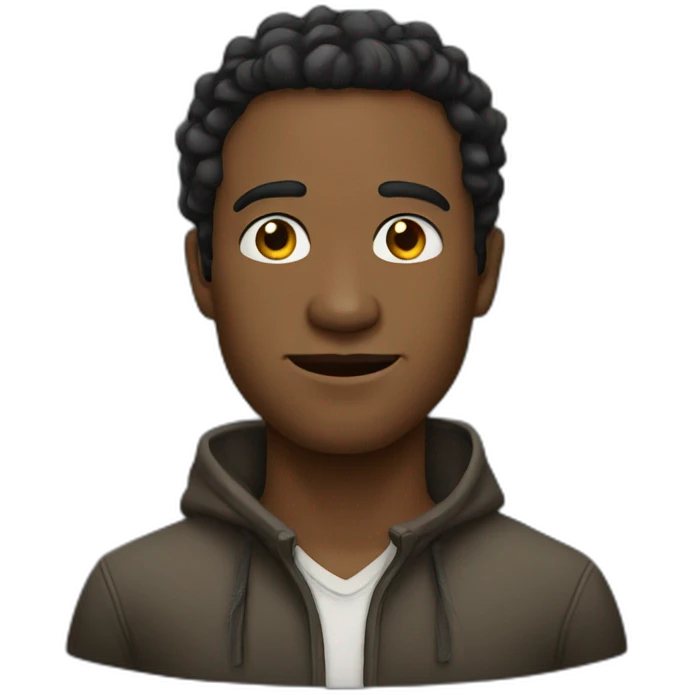 Homme qui dit iles emoji