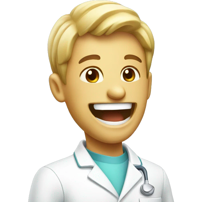 Laughing dentist emoji