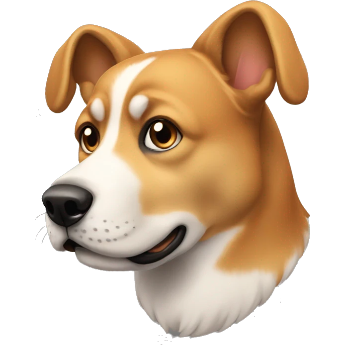 Un perro con audífonos emoji