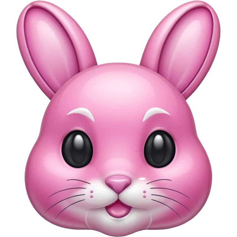 crystal bunny pink emoji